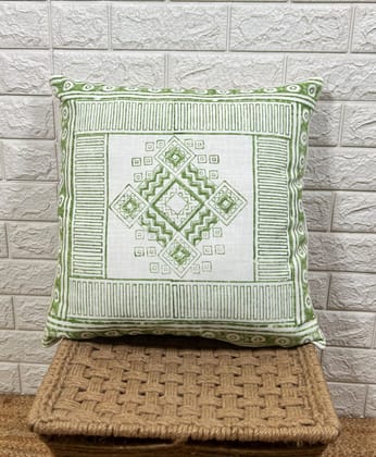 Indihomecraft Hand Block Print Boho Decor Off White Cushion Covers for Sofa Chair Or Outdoor Living Room Cushions Cover, Set of 2 Indihomecraft Hand Block Print Boho Decor Off White Cushion Covers for Sofa Chair Or Outdoor Living Room Cushions Cover, Set of 2