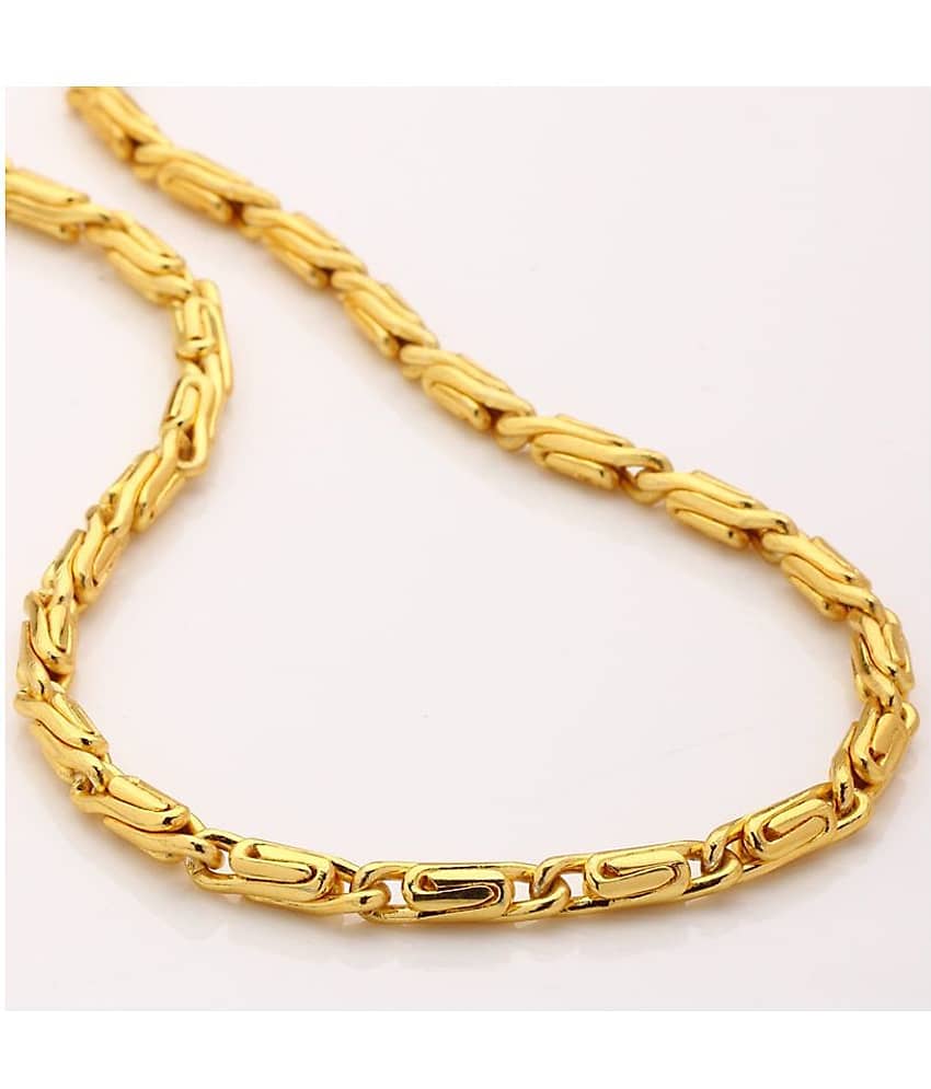 H M PRODUCT Gold Plated Chain ( Set of 1 )