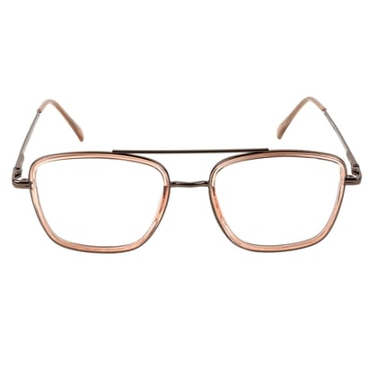 TERRY & CO Zero Power Blue Cut Eyeglasses | Metal Frame | Medium Size | Anti-Reflective, UV Protection, Lightweight | Spring Hinges | Unisex