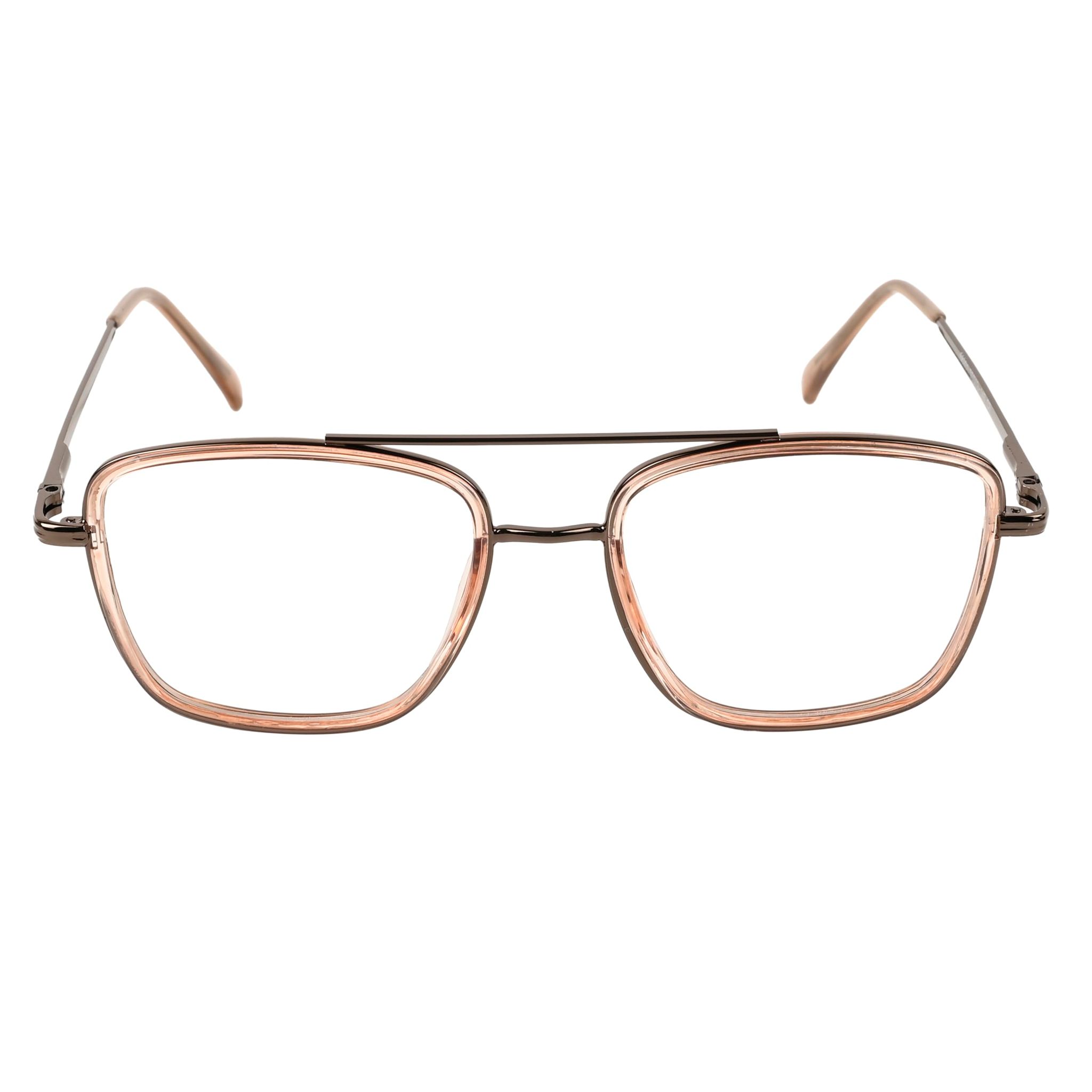 TERRY & CO Zero Power Blue Cut Eyeglasses | Metal Frame | Medium Size | Anti-Reflective, UV Protection, Lightweight | Spring Hinges | Unisex