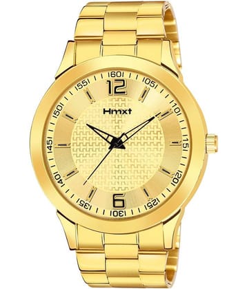 HMXT Gold Stainless Steel Analog Men's Watch