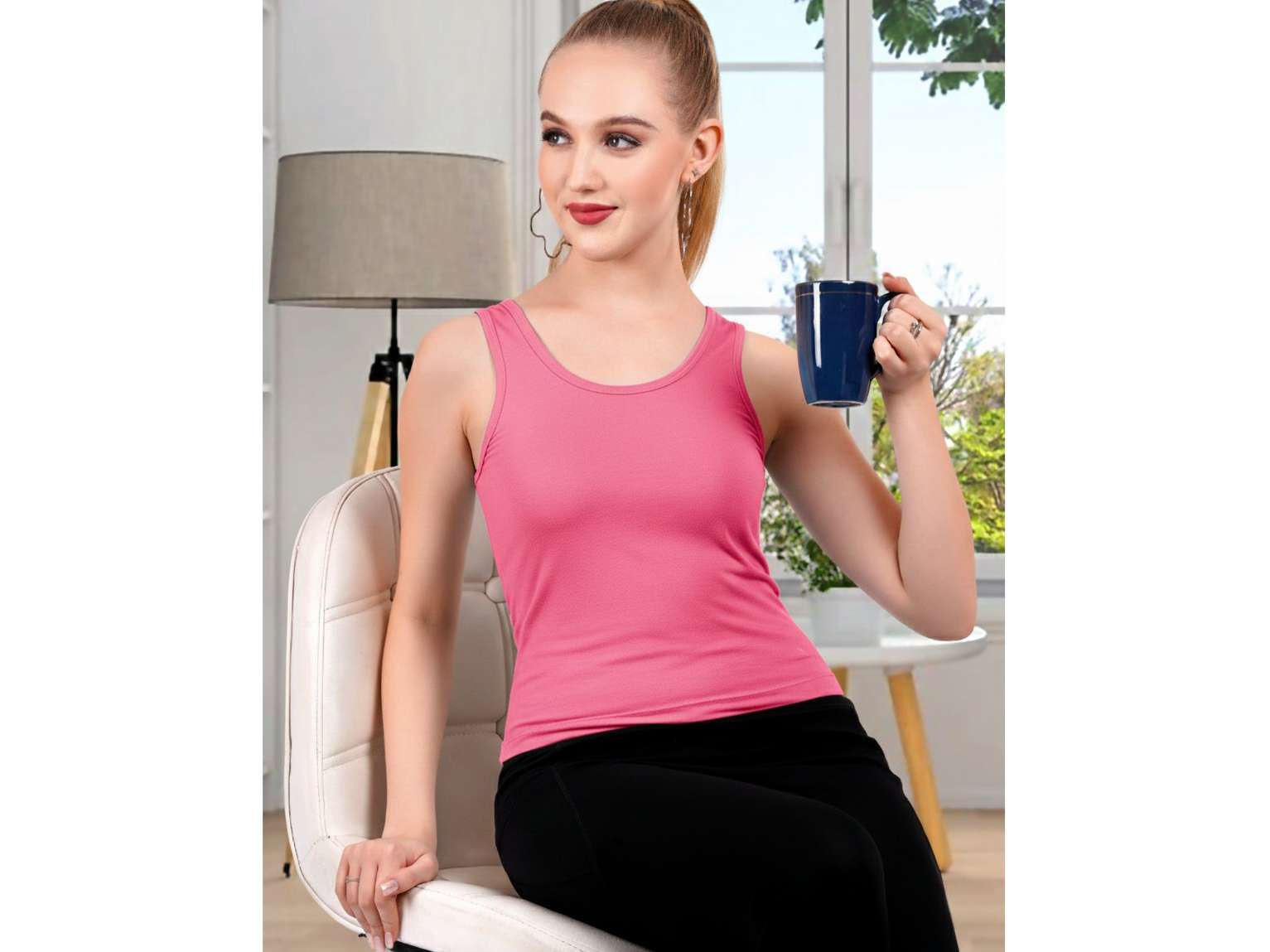 Stud & Gracy Tank Top Light Pink - S - 30