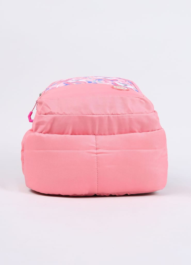 PB Pearlbags Tulip 12L Printed Backpack , 3 Compartments, Bottle Holder, Organizer, Premium Fabric, Water Resistant Anti Theft , School Bag for Boys and Girls