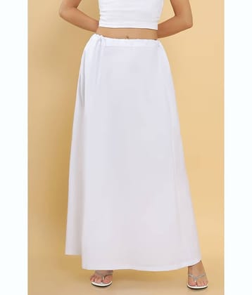 kinu White Cotton Petticoat - Single