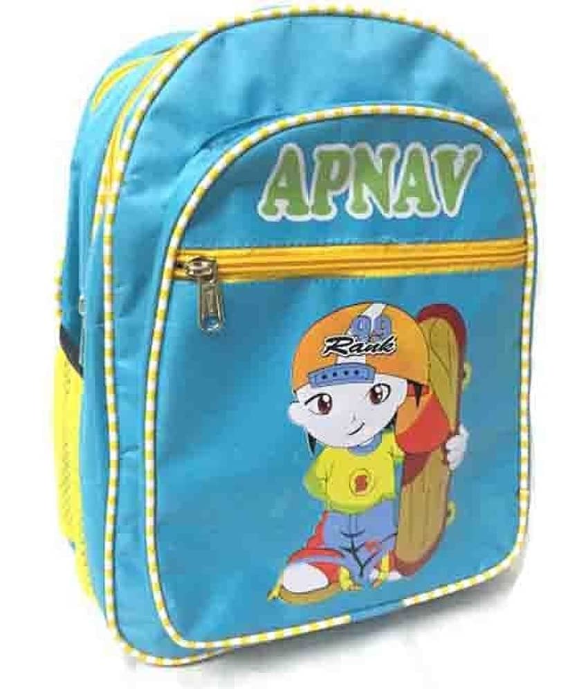 Apnav Polyester 12 Ltrs Blue Kids School Bag
