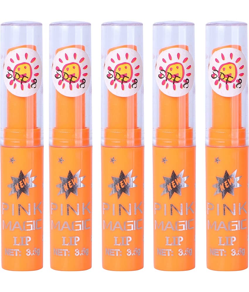 Play Run Pink glossy color changing Lip Gloss (Pack of 5)