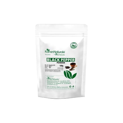 Kanan Naturale Black Pepper Powder 200gm ( 100 gm x 2 Packs )  by Kerala Naturals Kanan Naturale Black Pepper Powder 200gm ( 100 gm x 2 Packs )  by Kerala Naturals