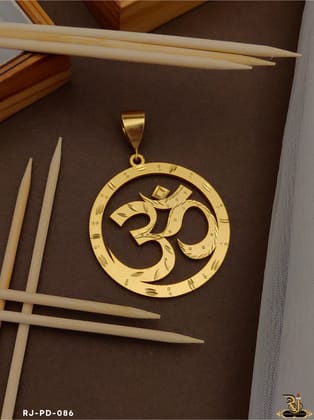 Om Micro Gold Pendant  PD-086-2 inch