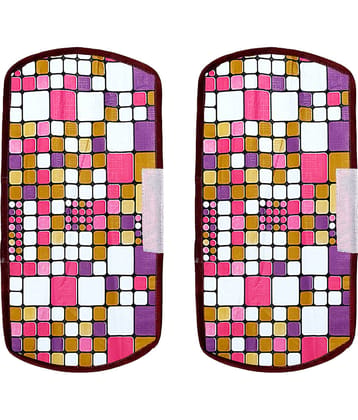 E-Retailer Set of 2 PVC Pink Fridge Handle Cover