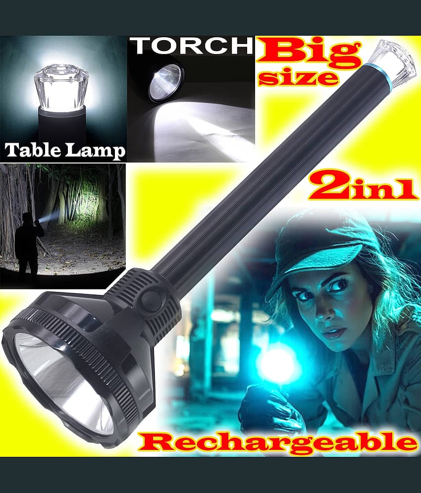 JMALL - 10W Rechargeable Flashlight Torch ( Pack of 1 )