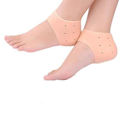 Nawani 1Pair Reusable Foot Silicone Heel Socks for Pedicure Against Cracking Chap Pain Protector Moisturizing Breathable Anti Crack Socks - Socks | Buy online on ZillyBuy