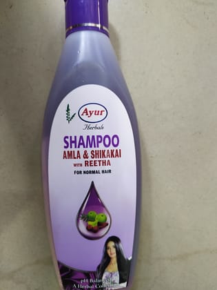 ayur herbal shampoo amla & shikakai shampoo