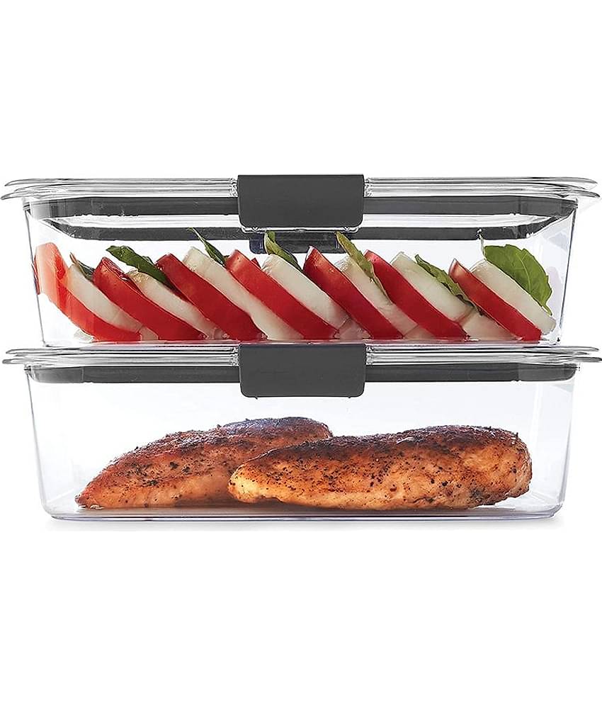 iview kitchenware Grocery/Dal/Pasta Plastic Transparent Food Container ( Set of 2 )