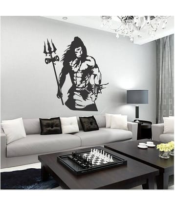 Sticker Studio Lord Shiva Wall Sticker ( 61 x 54 cms )