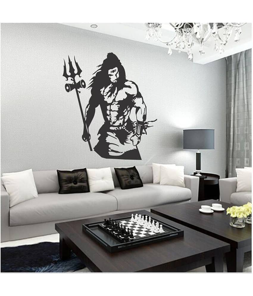 Sticker Studio Lord Shiva Wall Sticker ( 61 x 54 cms )