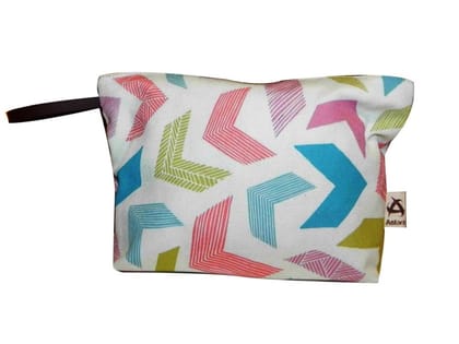 Polyester Astara printed travel pouch, Shape: Square