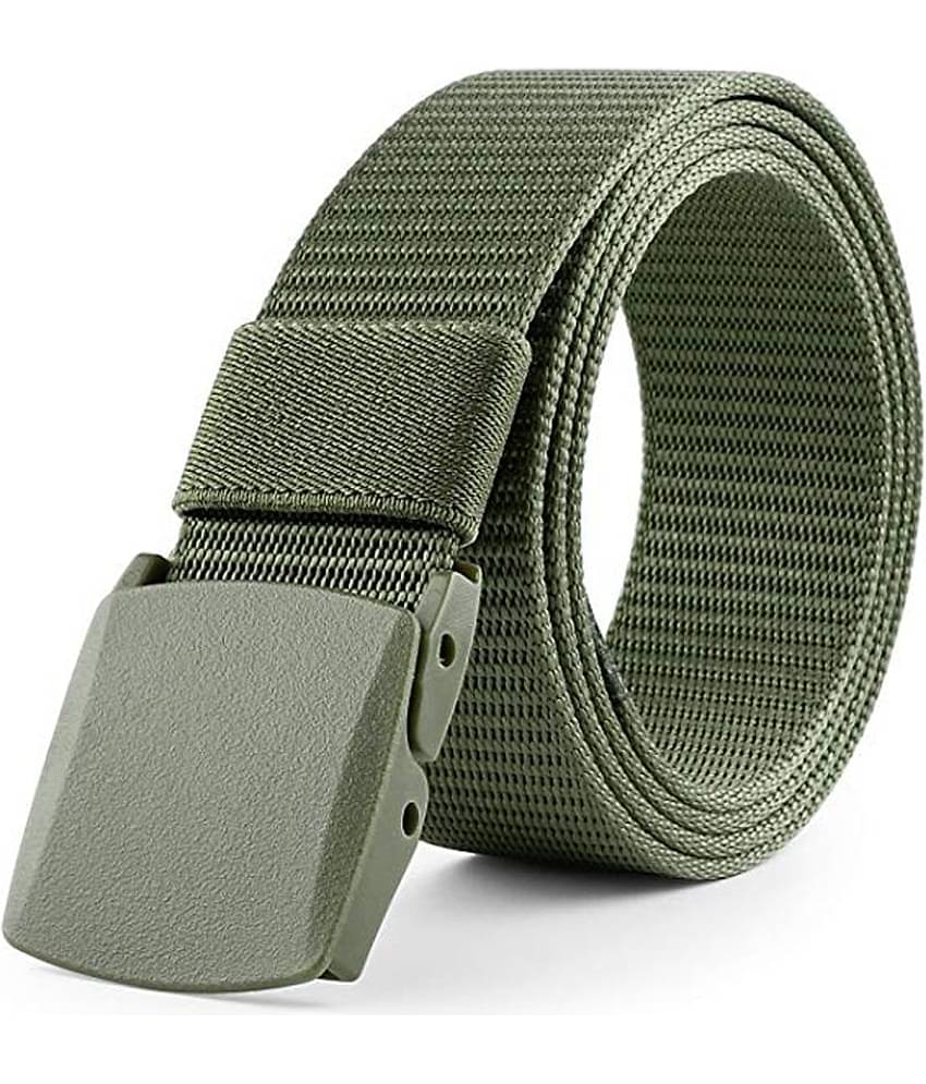 Edifier - Green Nylon Men's Casual Belt ( Pack of 1 )