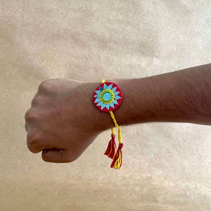 Pink Mirror Rakhi (2 Pieces)-Rakhi (2 Pieces)