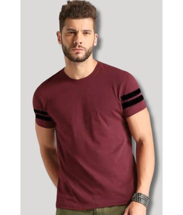 Forbro Maroon Cotton Slim Fit Men's Sports T-Shirt ( Pack of 1 )
