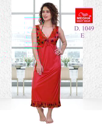 Satin Plain Bedroom Nighty