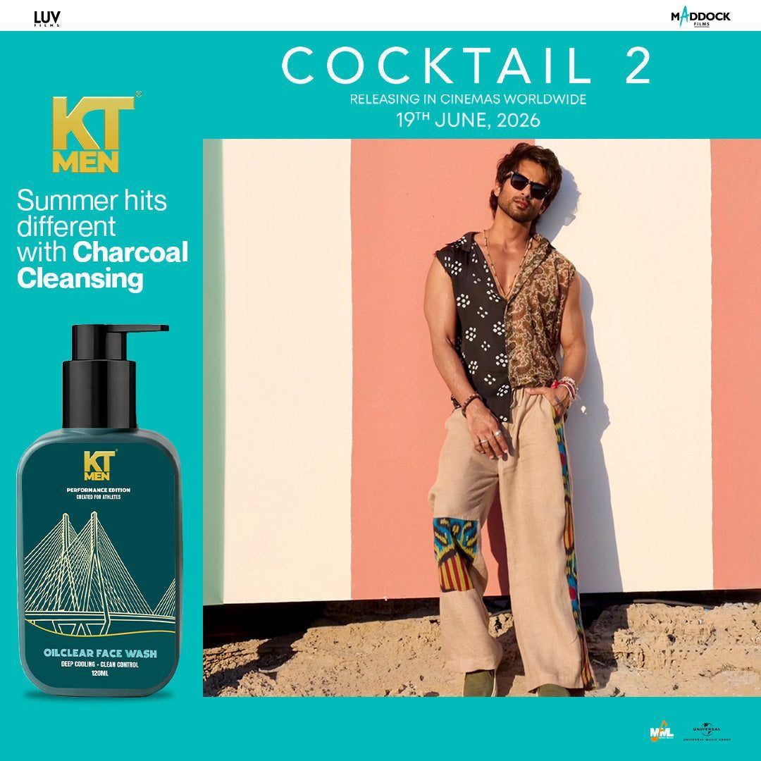 KT Men (Cocktail 2 edition) Oil Clear Face Wash - 120ml