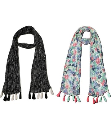 stolevilla Multi Printed Poly Cotton Yarn Stoles