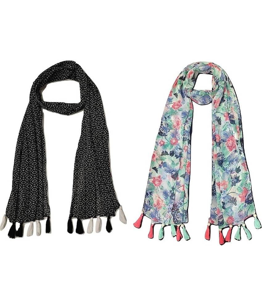 stolevilla Multi Printed Poly Cotton Yarn Stoles