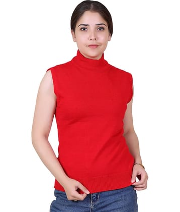 Varenyam Acrylic Red Pullovers - Single