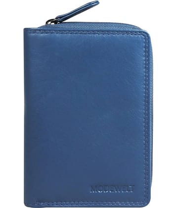 MODEWELT Blue Wallet