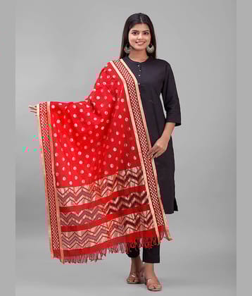 Apratim - Red Silk Women's Dupatta - ( Pack of 1 )