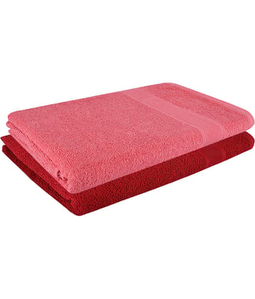 Dollar Cotton Striped 500 -GSM Bath Towel ( Pack of 2 ) - Multicolor