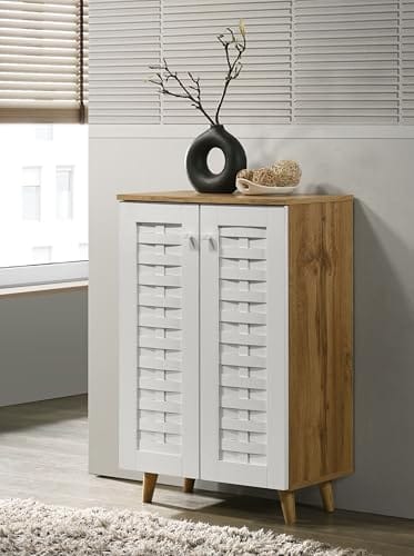 DeckUp Amari 2-Door Engineered Wood Shoe Rack