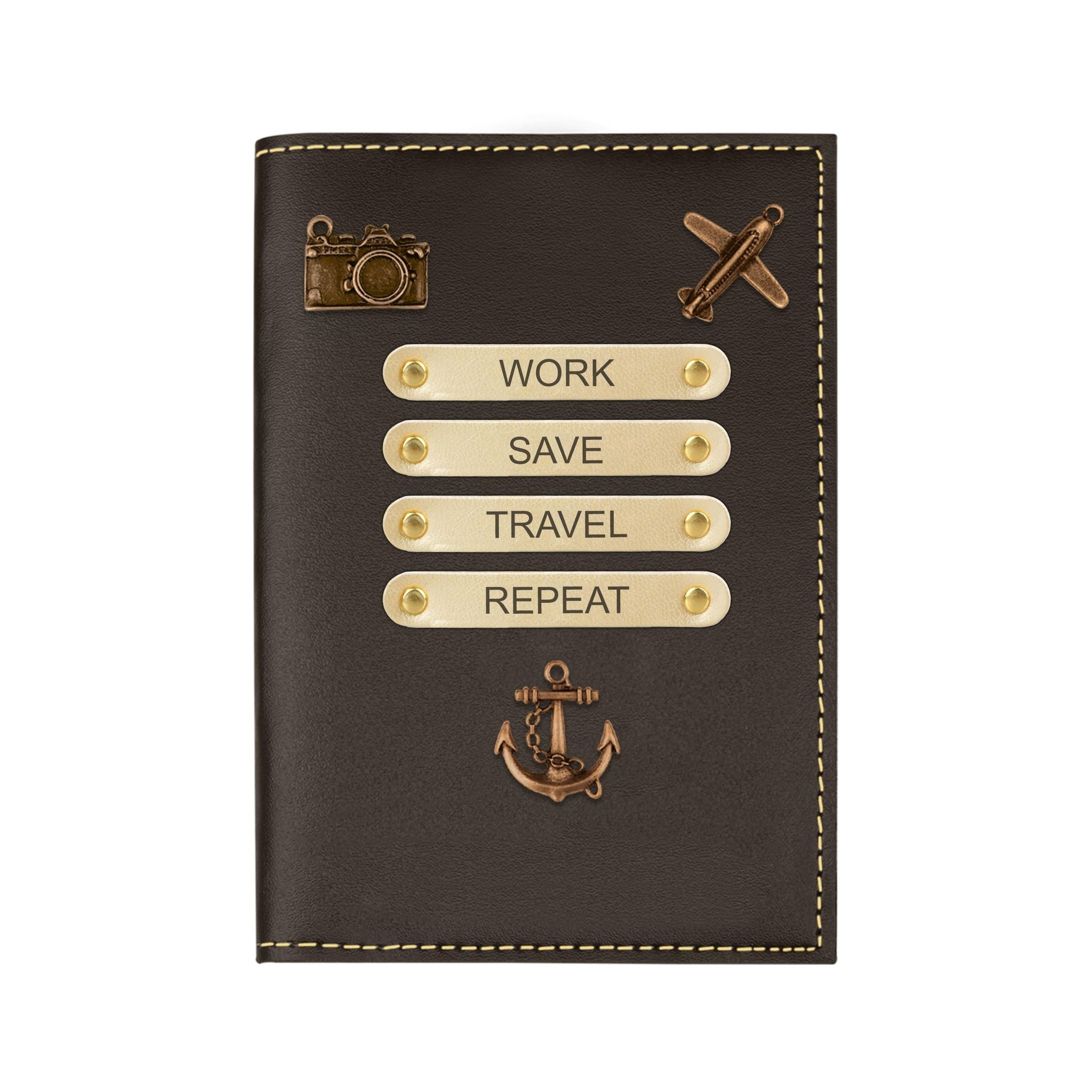 The Wallet Store Leather Passport Cover - Grey