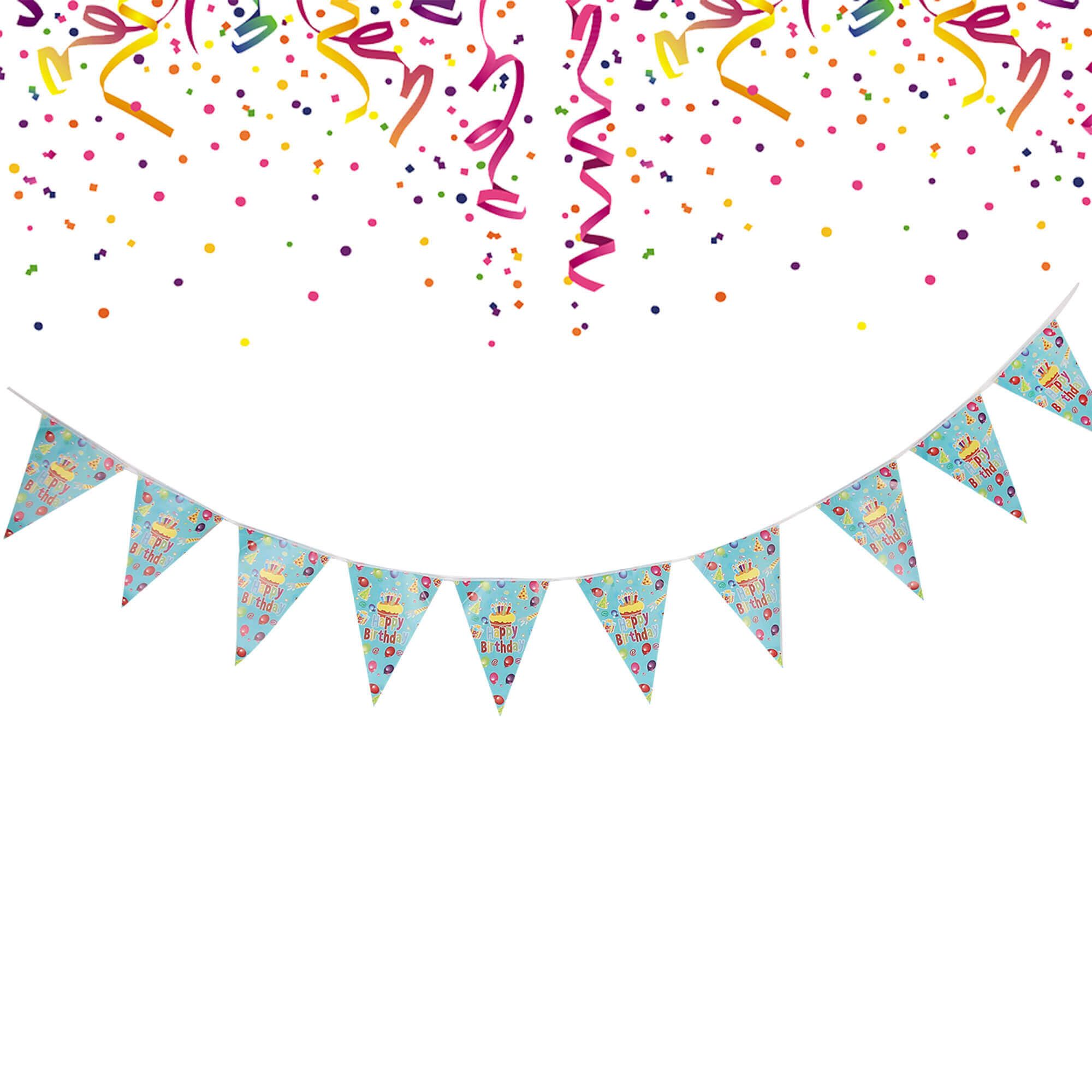Wanna Party HaPPy Birthday Buntings - Over 9 FT