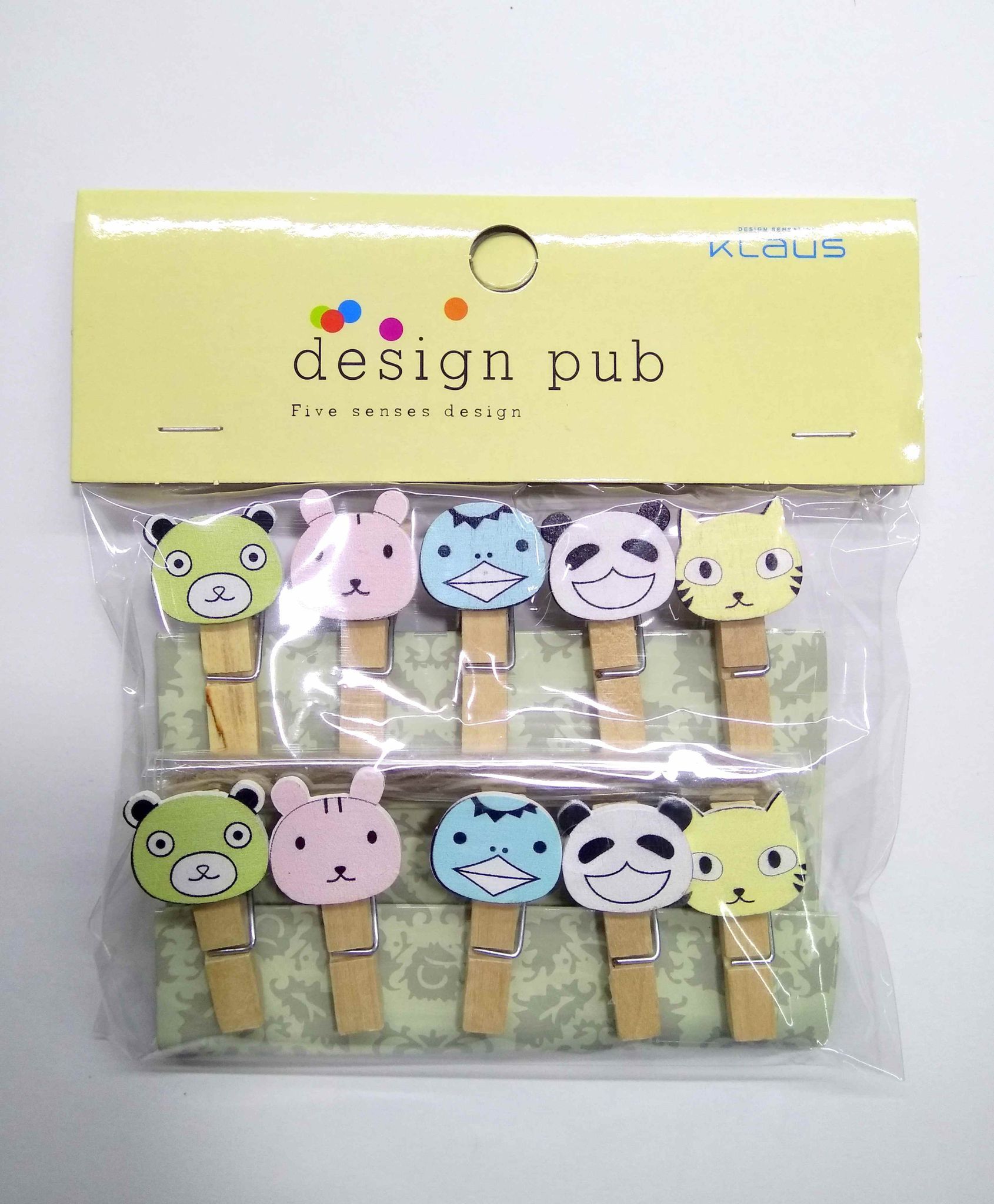 Wooden Photo Clips - Kitten - 10 Pcs Set