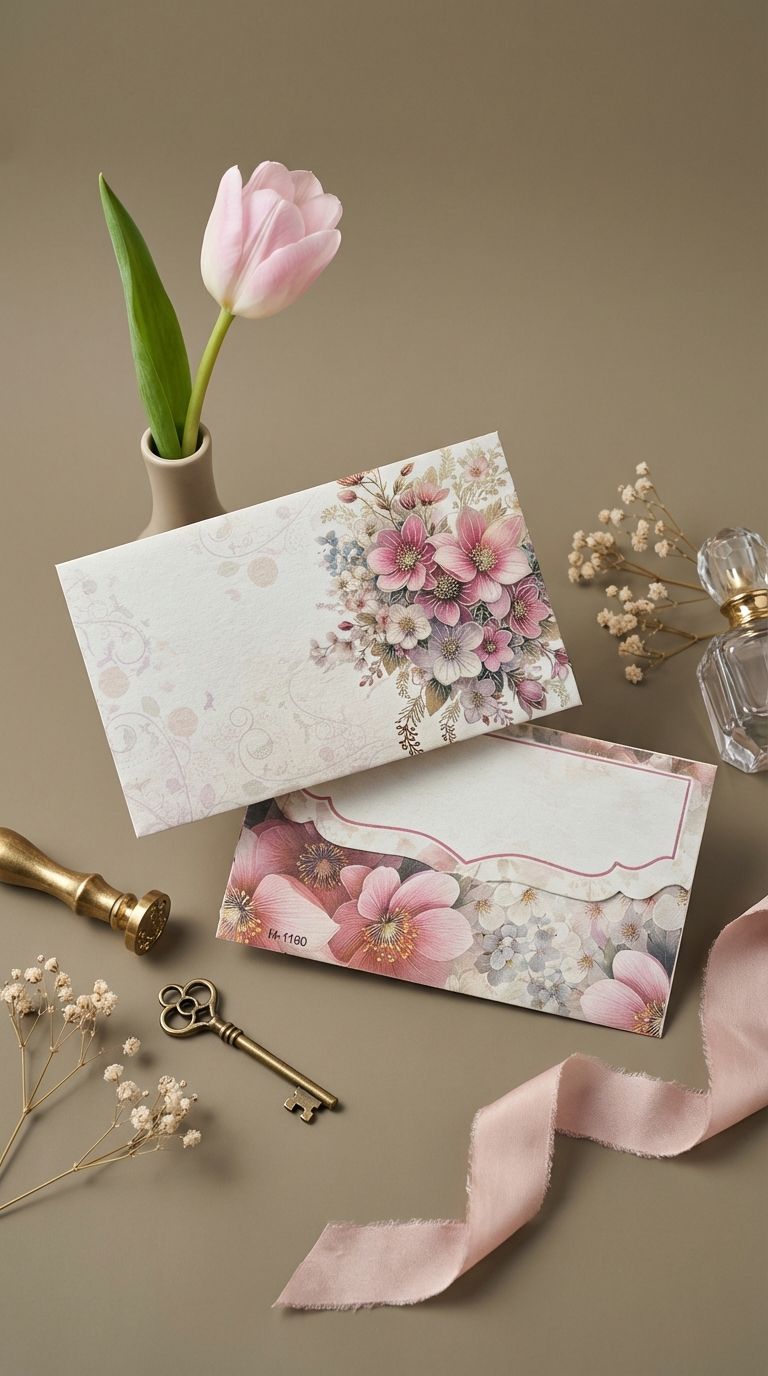 The Rose Blush Envelope – Elegant Modern Money Envelope for Stylish Gifting