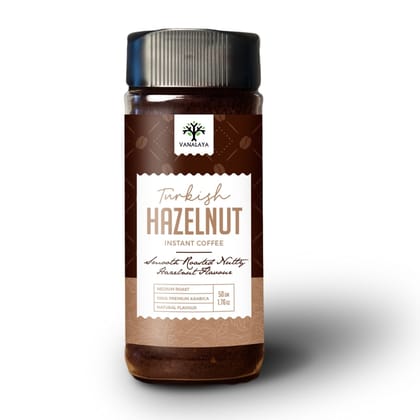 Turkish Hazelnut Instant Coffee Hazelnut Flavoured Coffee 50gm