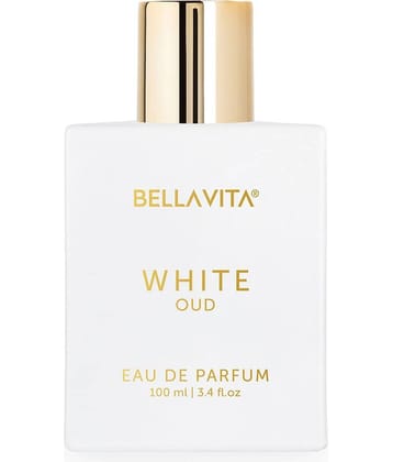 BELLAVITA White Oud 100ml Long Lasting Unisex Perfume Perfume for Man and Woman Eau De Parfum Orange Patchouli Musk Oud Citrus & Spicy