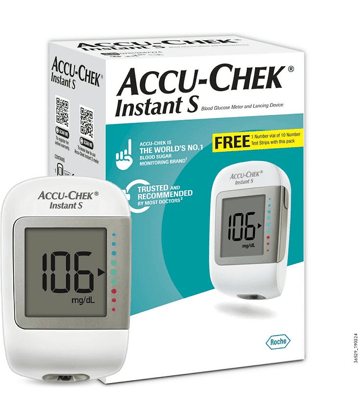 Accu-Chek Instant Kit+10 Strips+10Lancet Glucometer