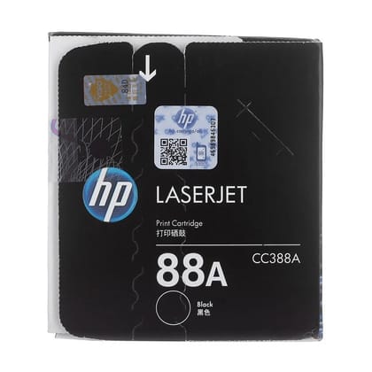 HP 88A Black LaserJet Toner Cartridge Original (CC388A) for HP LaserJet Pro P1106, P1108, M1136 MFP, M1213nf MFP, M1216nfh MFP, M1218nfs MFP, M128fn MFP, M128fw MFP Printers