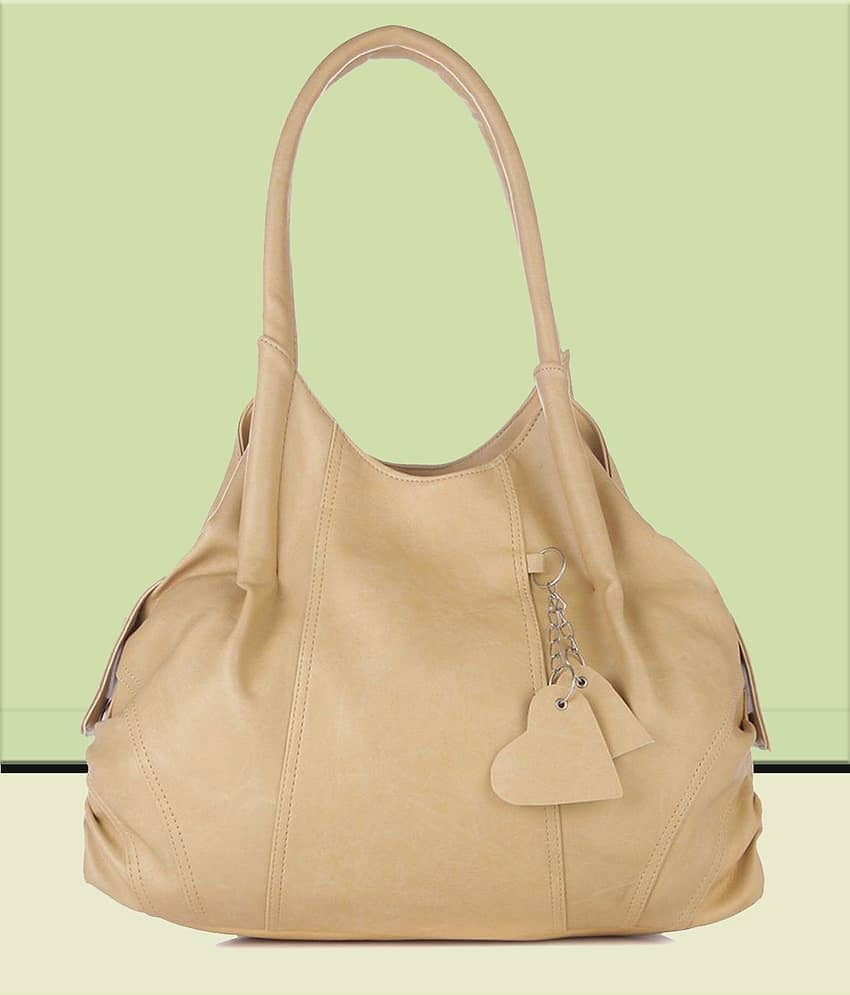 Fostelo -   Pink Faux Leather Shoulder Bag