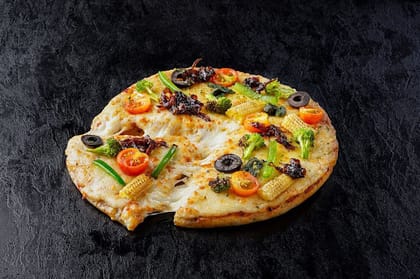 Exotic Veggie Garden Delight Pizza