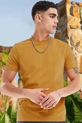 Classic Crew in Mustard-S