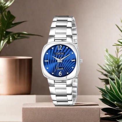 LOREM Abstract Floral Analog Watch for Women-UF