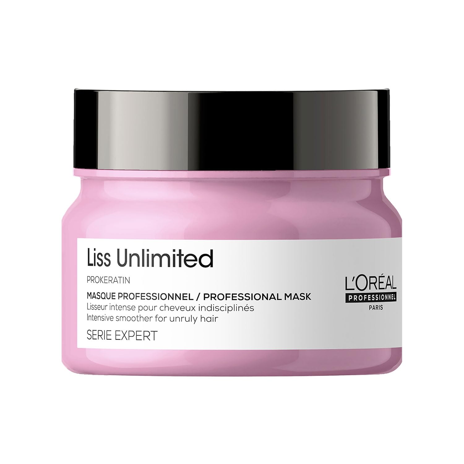 LOreal Professionnel Liss Unlimited Hair Mask with Pro-Keratin and Kukui Nut Oil for Rebellious Frizzy Hair, Serie Expert, 250gm