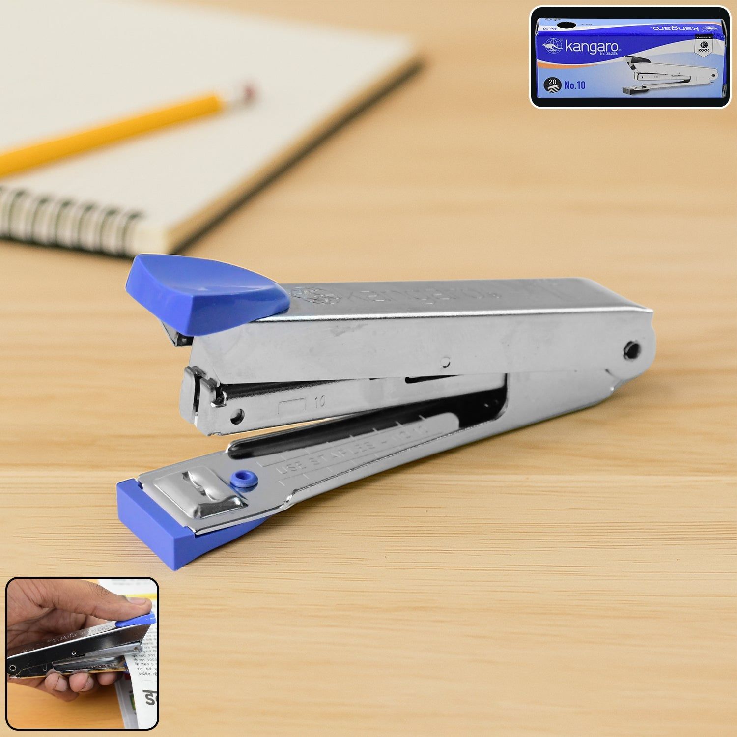 Kangaro No.10 Compact Metal Stapler_assorted colour