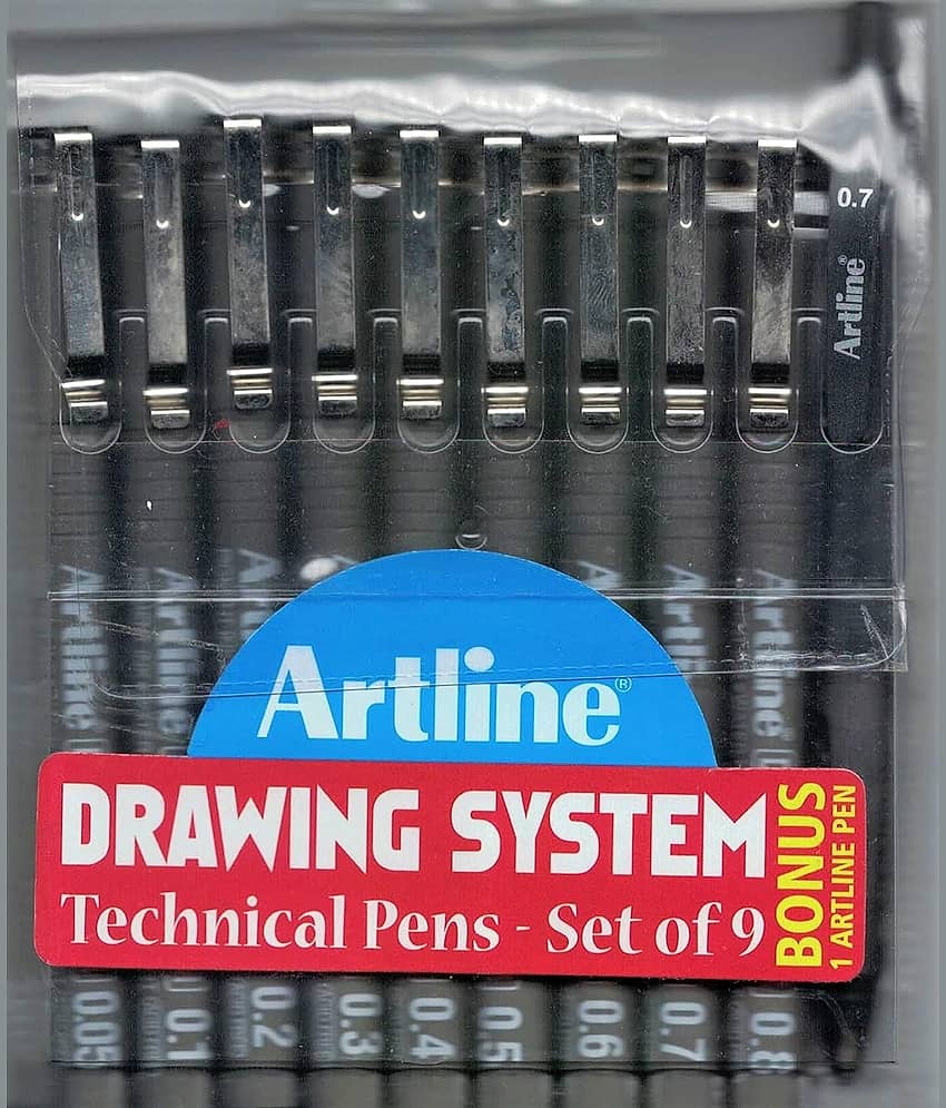 Artline Drawing Pen Set Of 9 +1 Pen