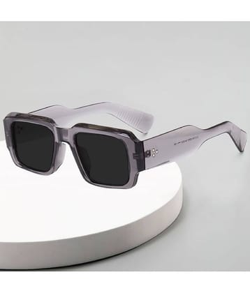 Peter Jones Light Grey Oversized Sunglasses ( Pack of 1 )