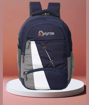 Kyros Blue Polyester Backpack ( 45 Ltrs )