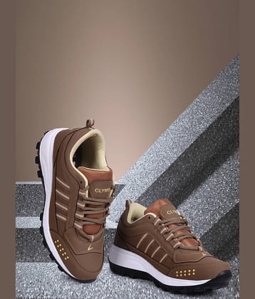 Clymb CAPTAIN Tan Men's Sports Running Shoes